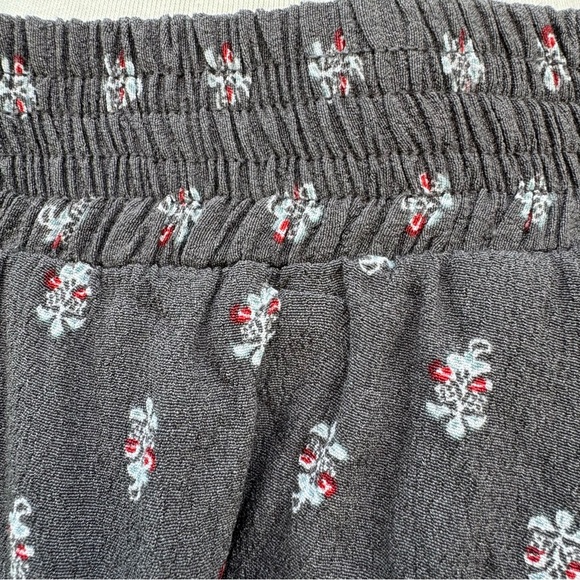 Garnet Hill Crepe Silky Midi Maxi Long Skirt, Small, Gray, Small Floral Pockets - Picture 9 of 13